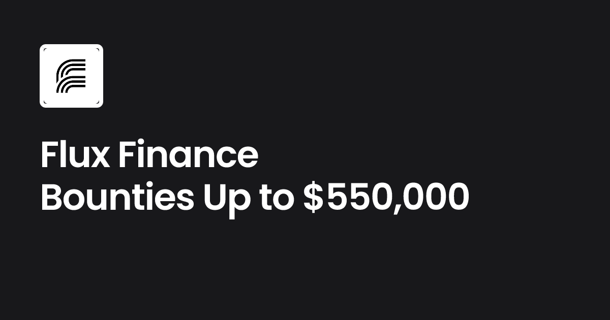 Flux Finance Bug Bounties | Immunefi