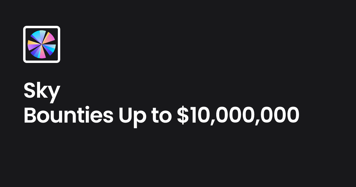 Sky Bug Bounties | Immunefi