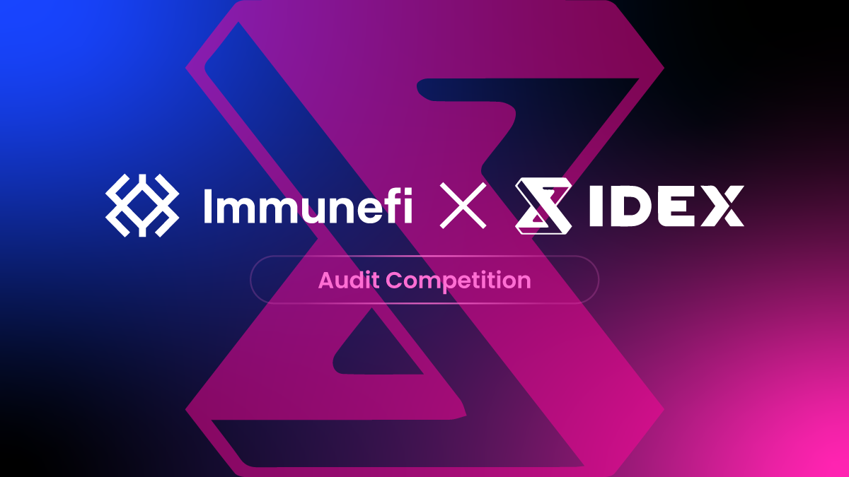 IDEX Launches 45,000 Boost on Immunefi