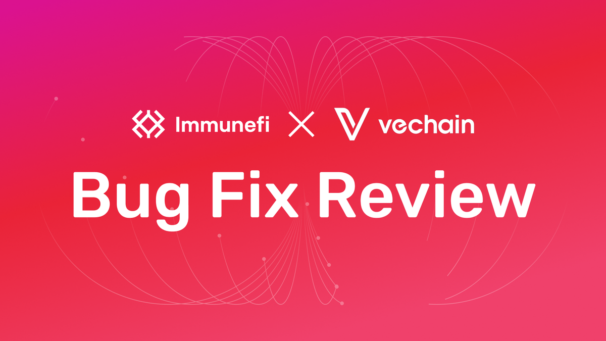 VeChainThor VTHO Accrual Bypass Bug Fix Review