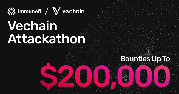 VeChain launches a $200K Attackathon on Immunefi to secure the Hayabusa Upgrade
